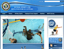 Tablet Screenshot of navyfitness.org